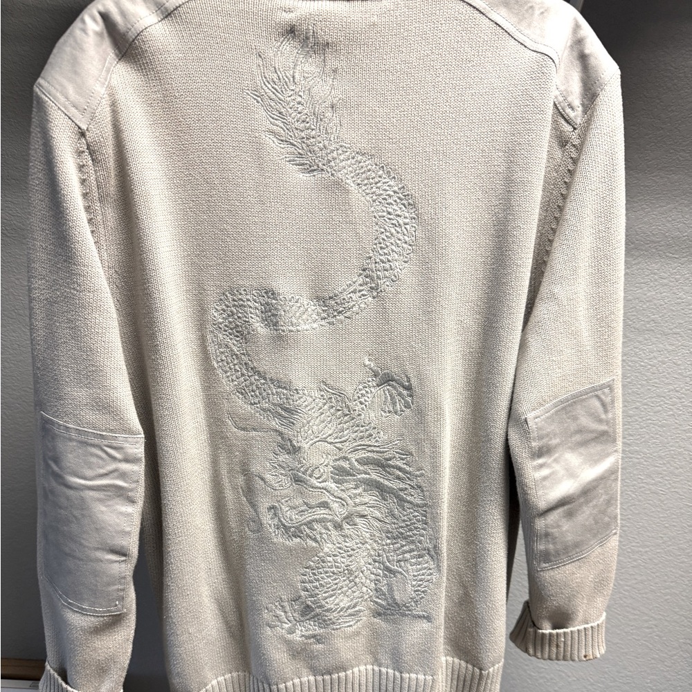 Embroidered dragon sweater from Shanghai Tang.